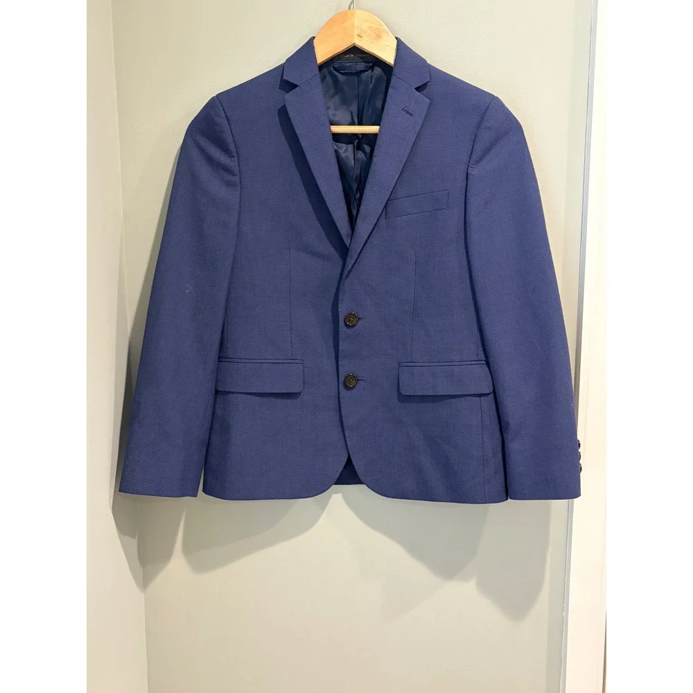 Lauren Ralph Lauren Boys Blue Two Button Blazer Size 12